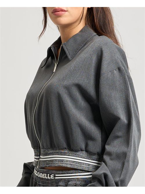 Felpa crop Gaelle Paris donna con logo GAELLE PARIS | GAABW07641GR08